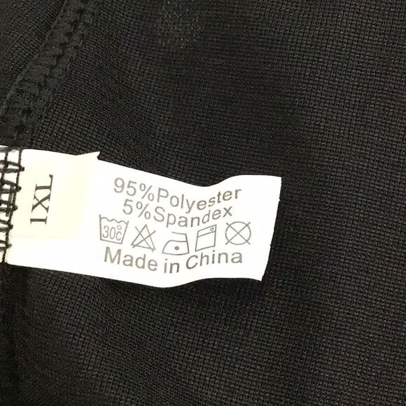 Black A-Line High Waist Mesh Maxi Skirt Multi Colored Dot Pull-On Maxi Size 1XL - Picture 5 of 7